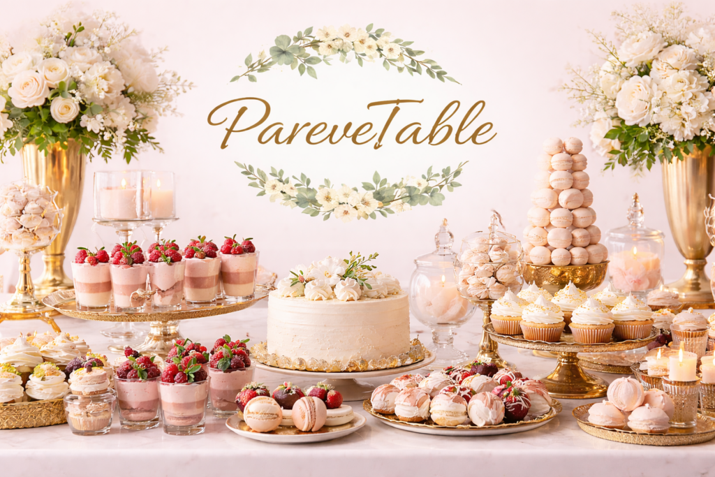 PareveTable שולחן קינוחים פרווה יוקרתי