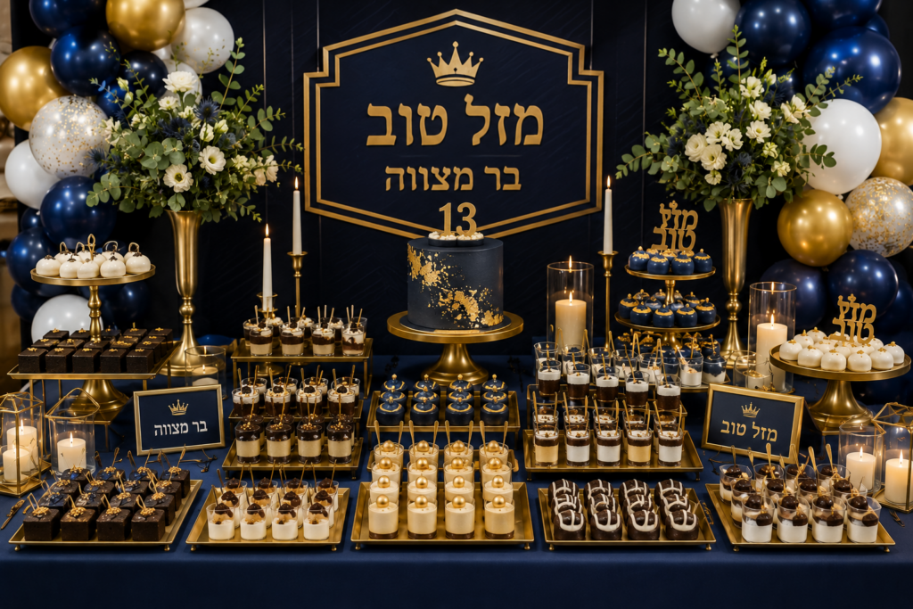 שולחן קינוחים פרווה לבר מצווה